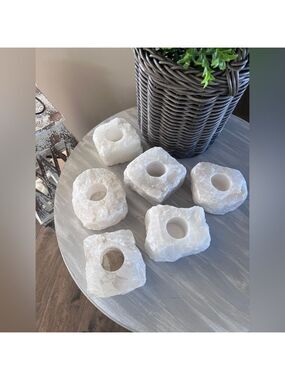 Crystal quartz Tealight Holder